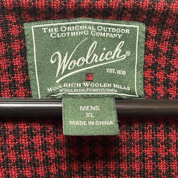 Woolrich Men’s Charcoal Gray Sweater Vest XL 60% Cotton Nylon Wool Soft Trendy - Picture 3 of 14